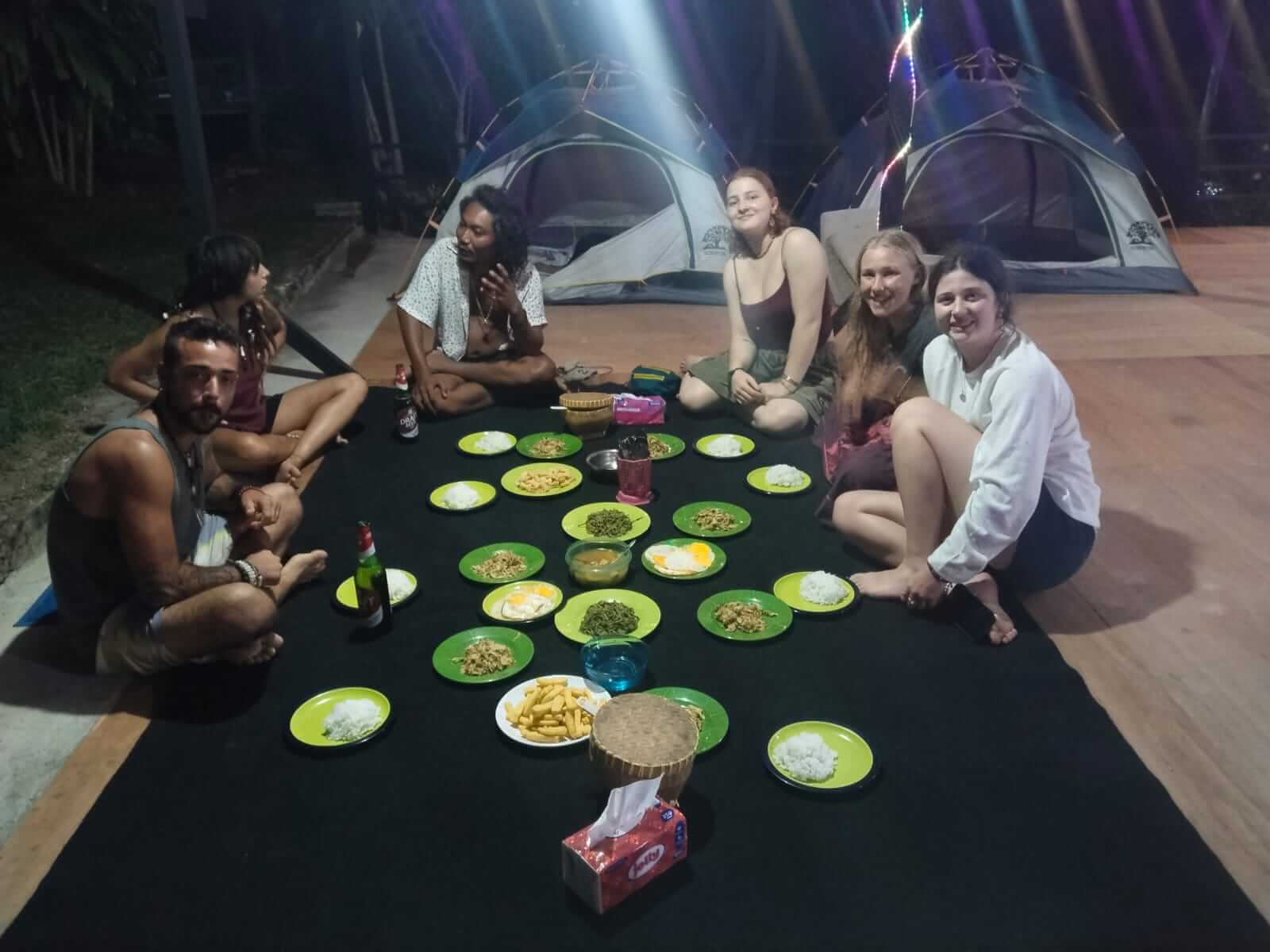 Outdoor dining area